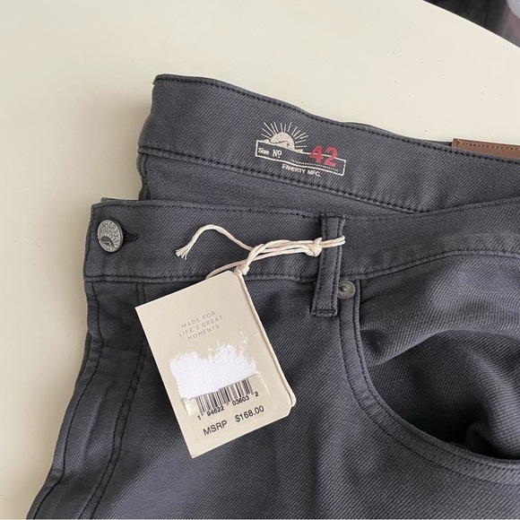 Faherty Stretch Terry 5-Pocket Pant Gray Men’s 42x34 New - Picture 3 of 8